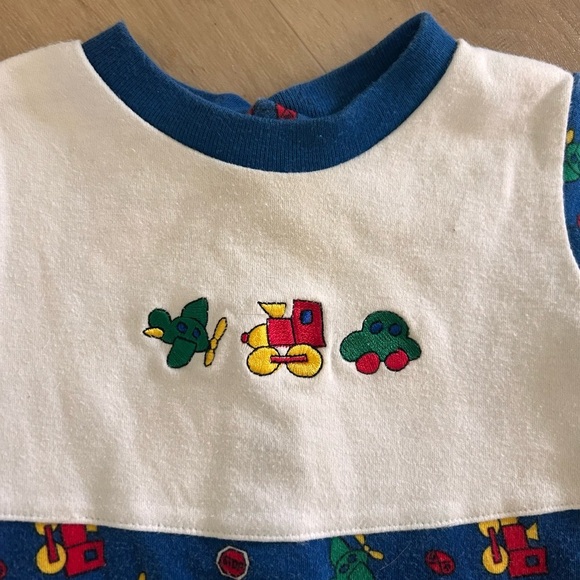 Sesame Street Blue and White Baby Outfit - Picture 2 of 3